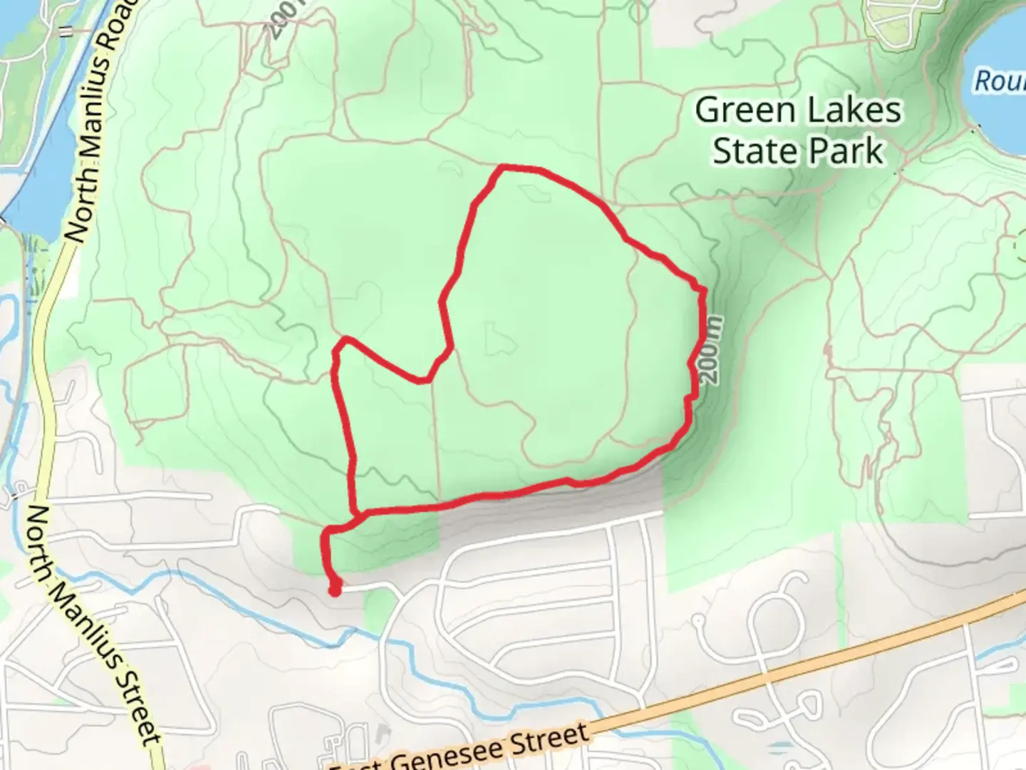 An image depicting the trail Bishop Brook and its surrounding area.