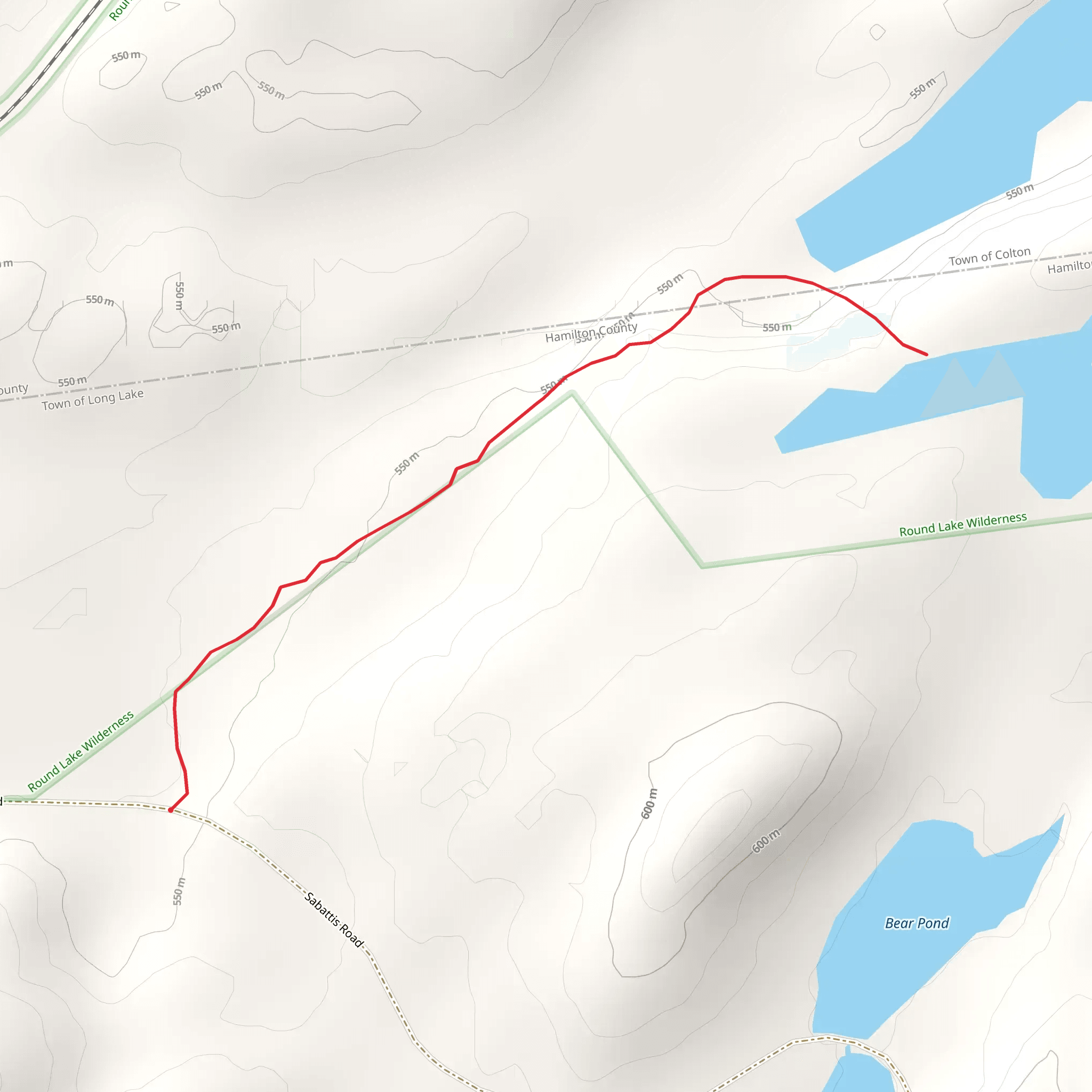 Trout Pond and High Pond Trail mobile static map