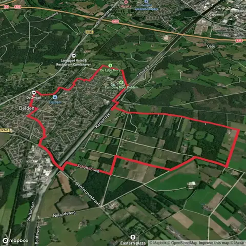 Twente Kanaal via Overijssels Havezatenpad and Delden Blauwe Route