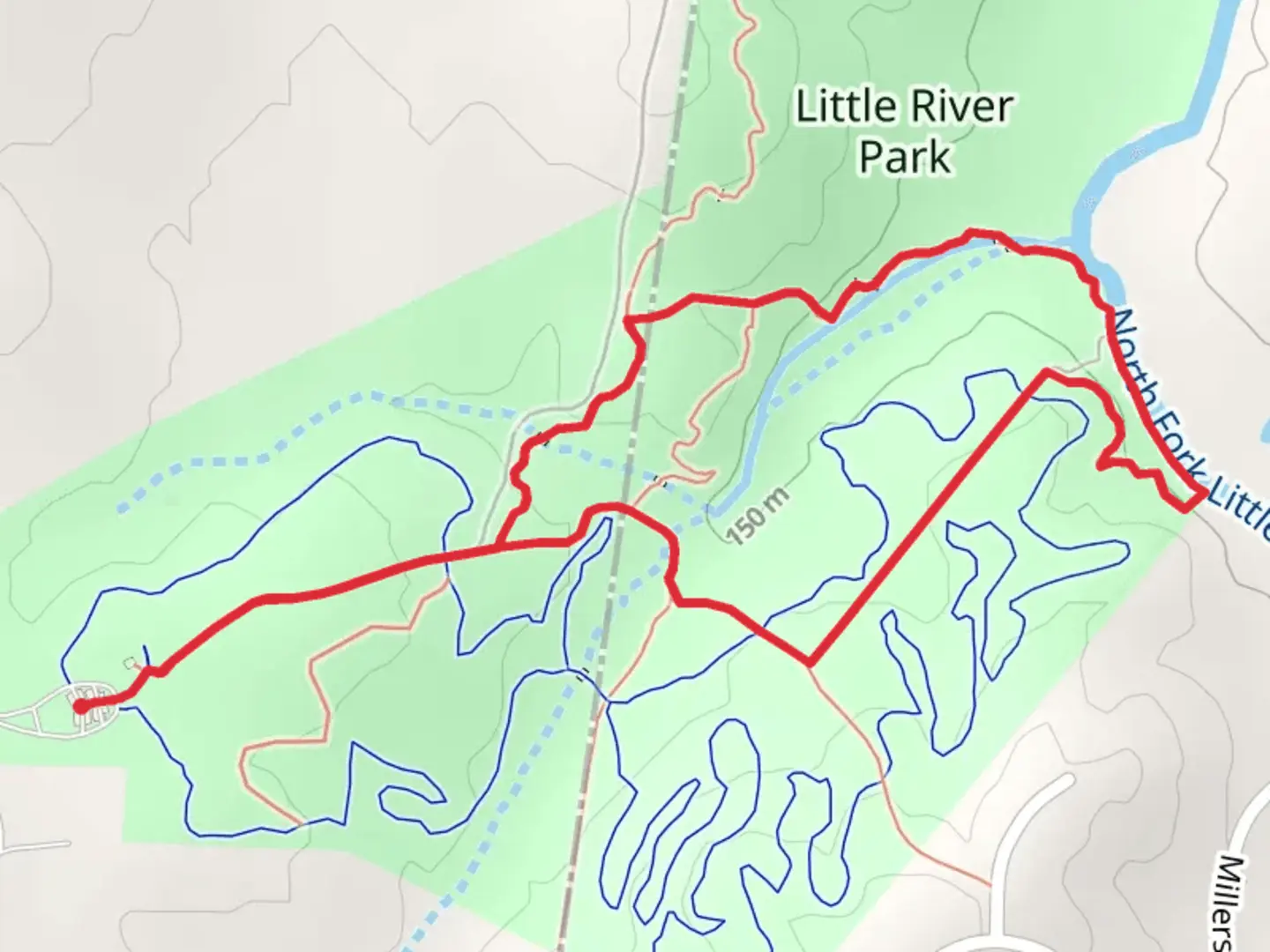 An image depicting the trail Ridge - South River Loop Trail and its surrounding area.