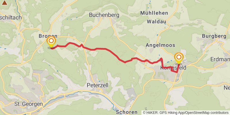 Querweg Lahr - Rottweil alt 4 Map