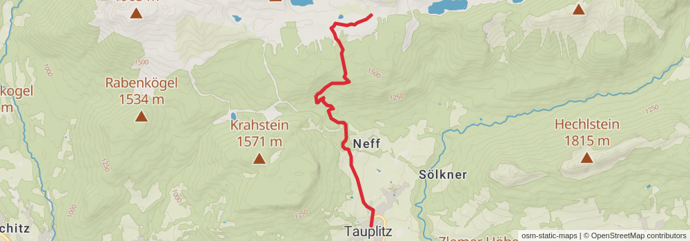Salzsteigjoch - Tauplitzalm - Tauplitz stage 2 Map