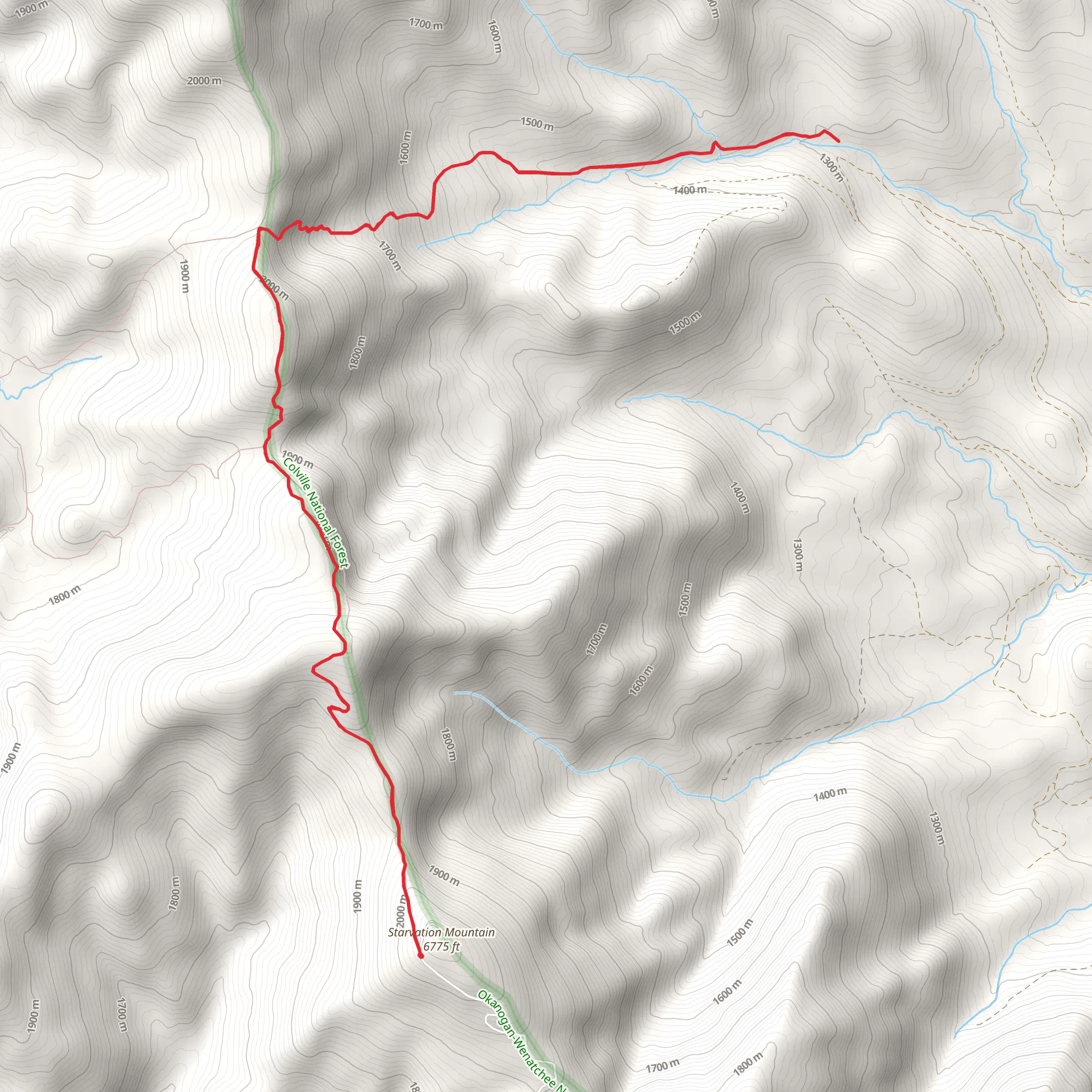 Golden Stairway Trail mobile static map