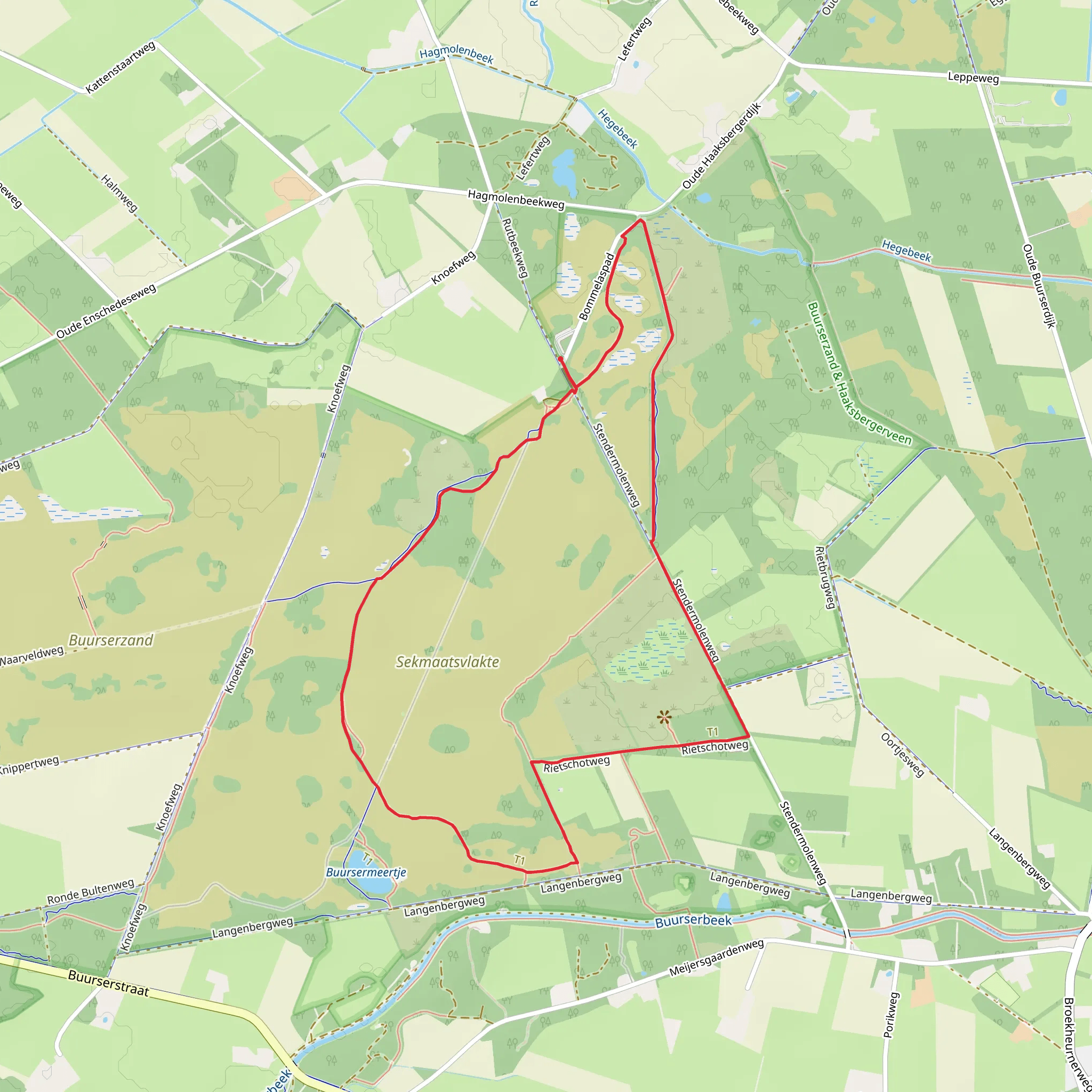 Schipbeekpad and Buurserzand - Groene Loop mobile static map