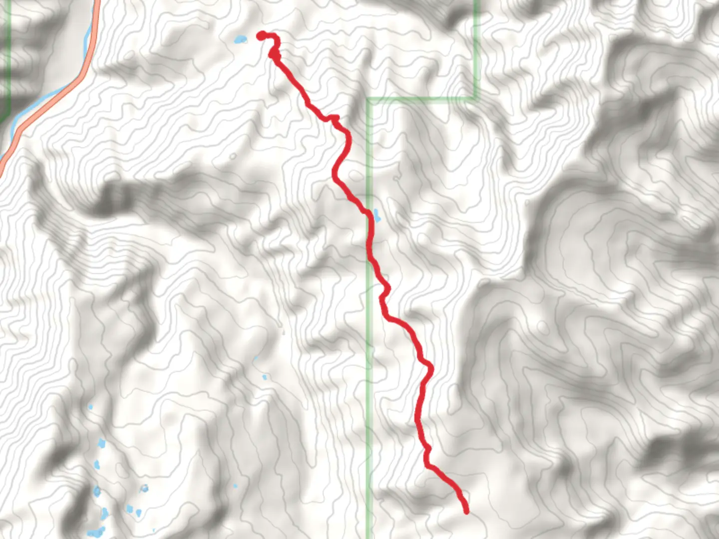 An image depicting the trail Moose Creek Trail and its surrounding area.