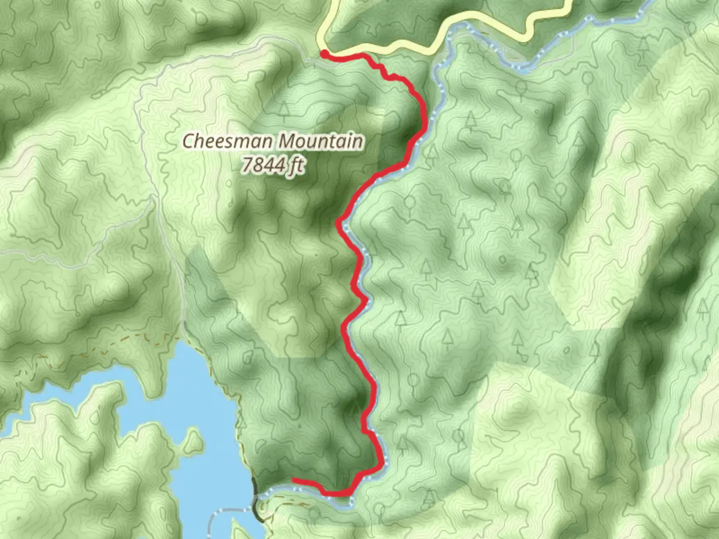 An image depicting the trail South Platte River and Cheeseman Canyon Trail and its surrounding area.