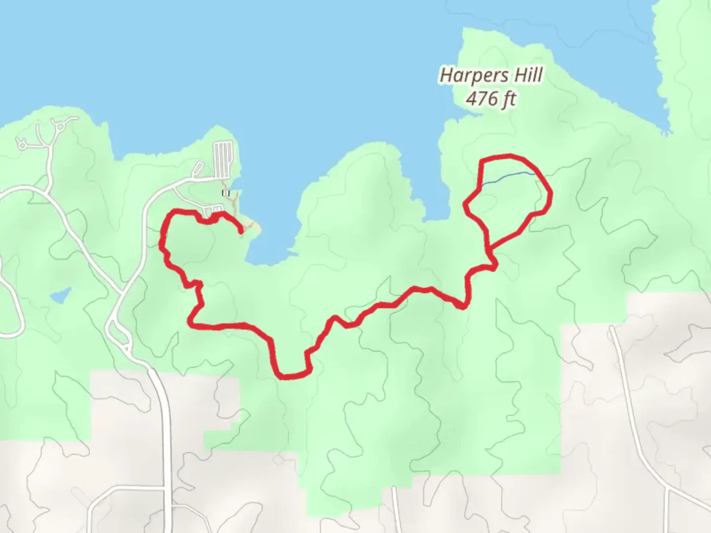An image depicting the trail Coyote Run Trail and its surrounding area.