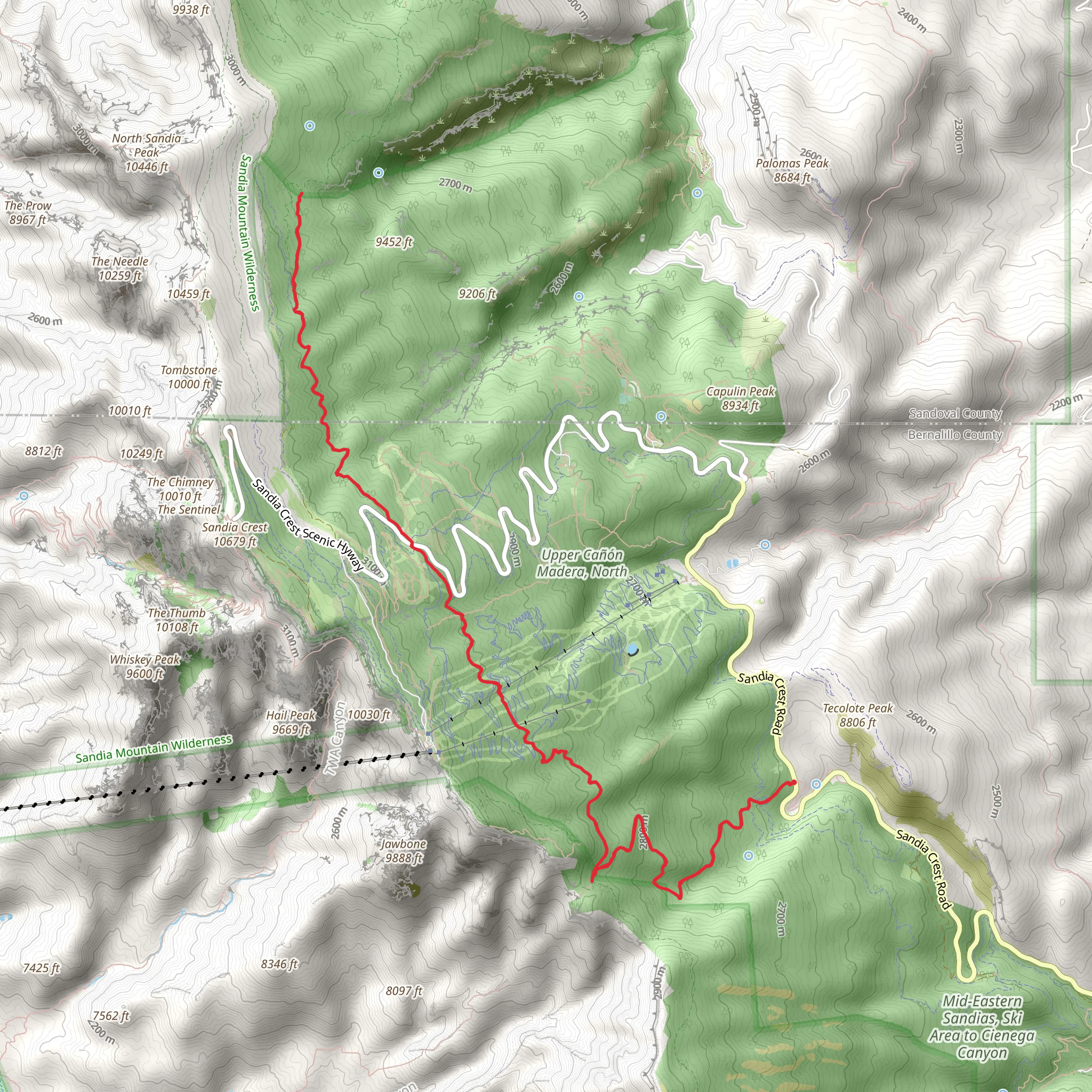 Tree Spring and 10K Trail mobile static map
