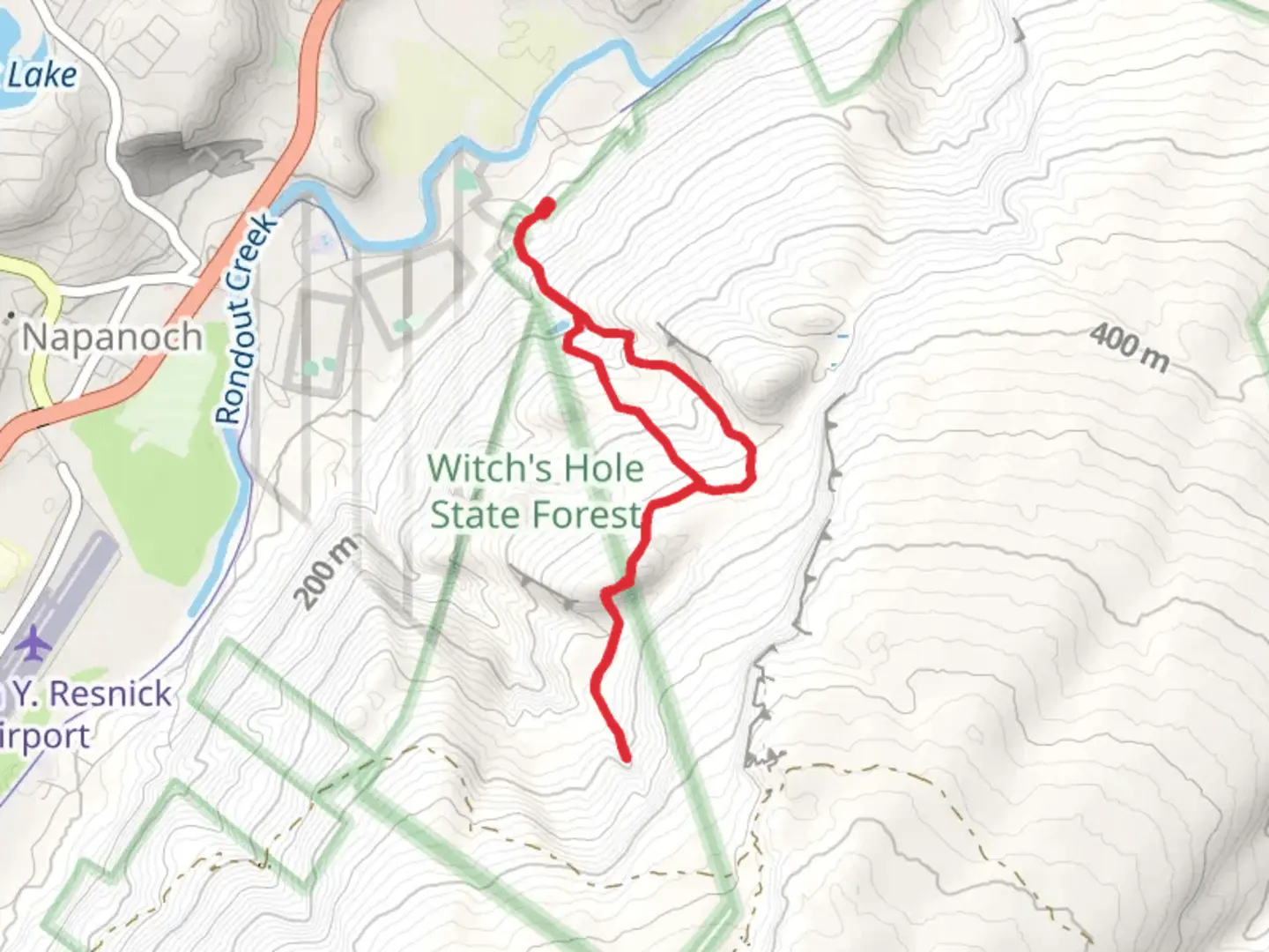 An image depicting the trail Louis Ravine and Beaver Creek Loop and its surrounding area.