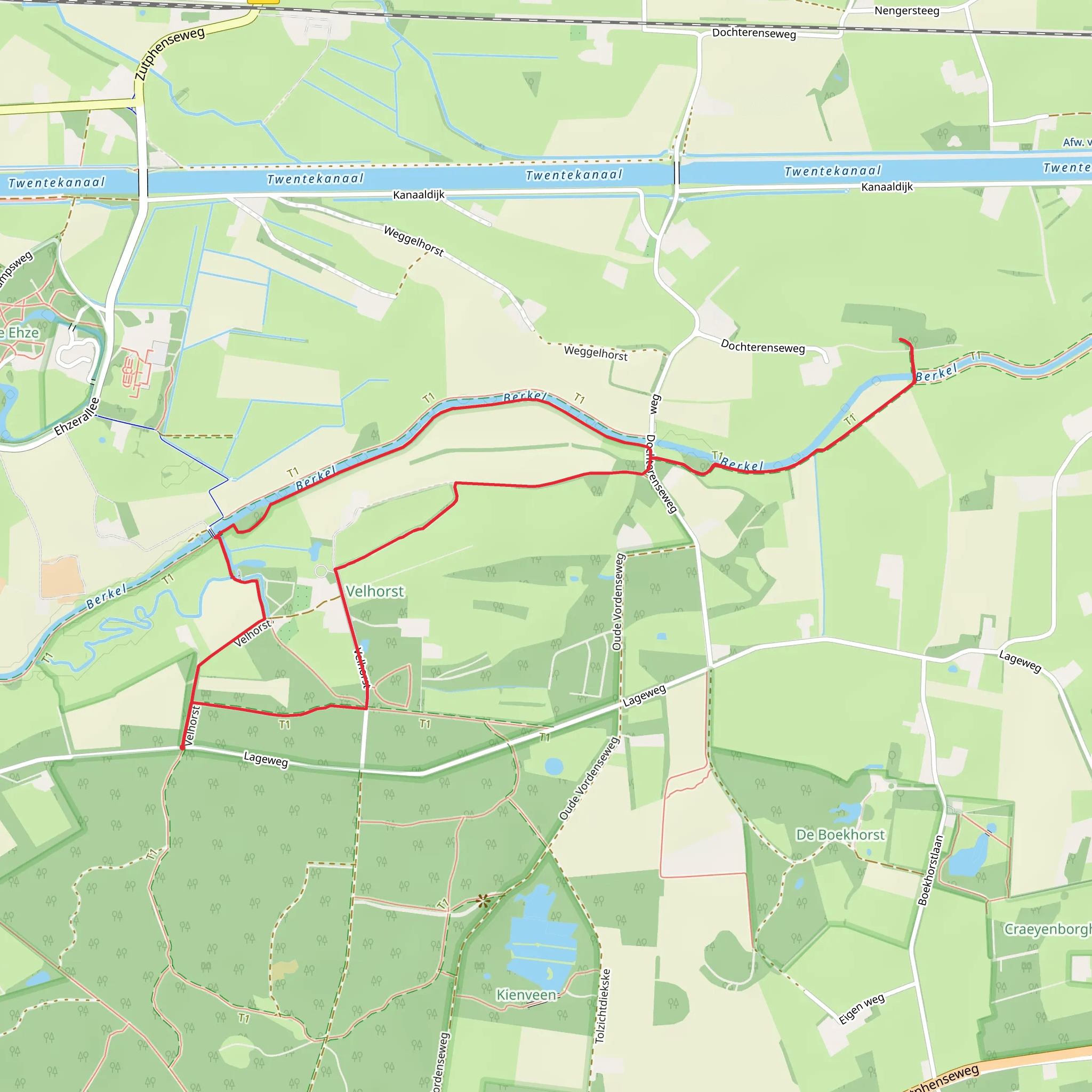 Staringkoepel and Berkel via Berkel Route Landgoed Velhorst mobile static map