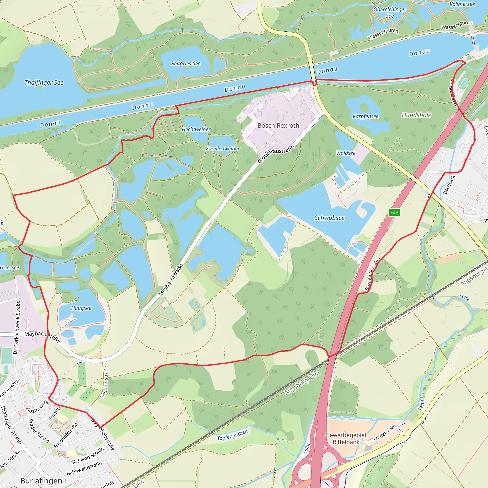Hundsholz, Gewende and Im Schwanenhals Loop mobile static map