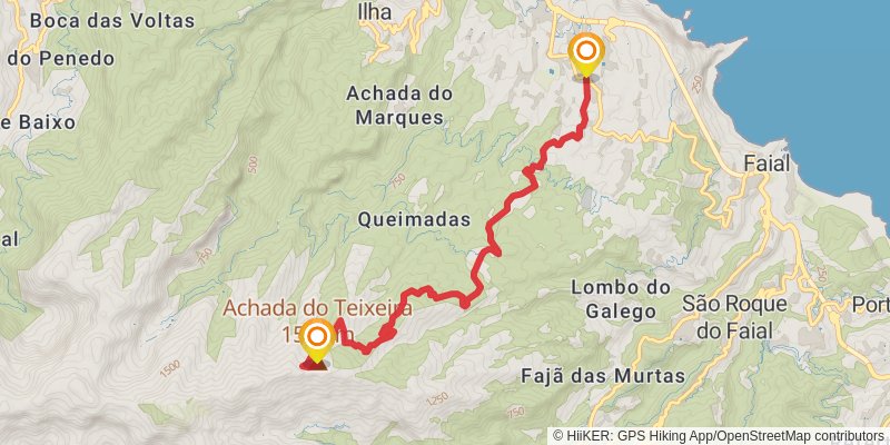 Rota Circula De Madeira spur 5 Map
