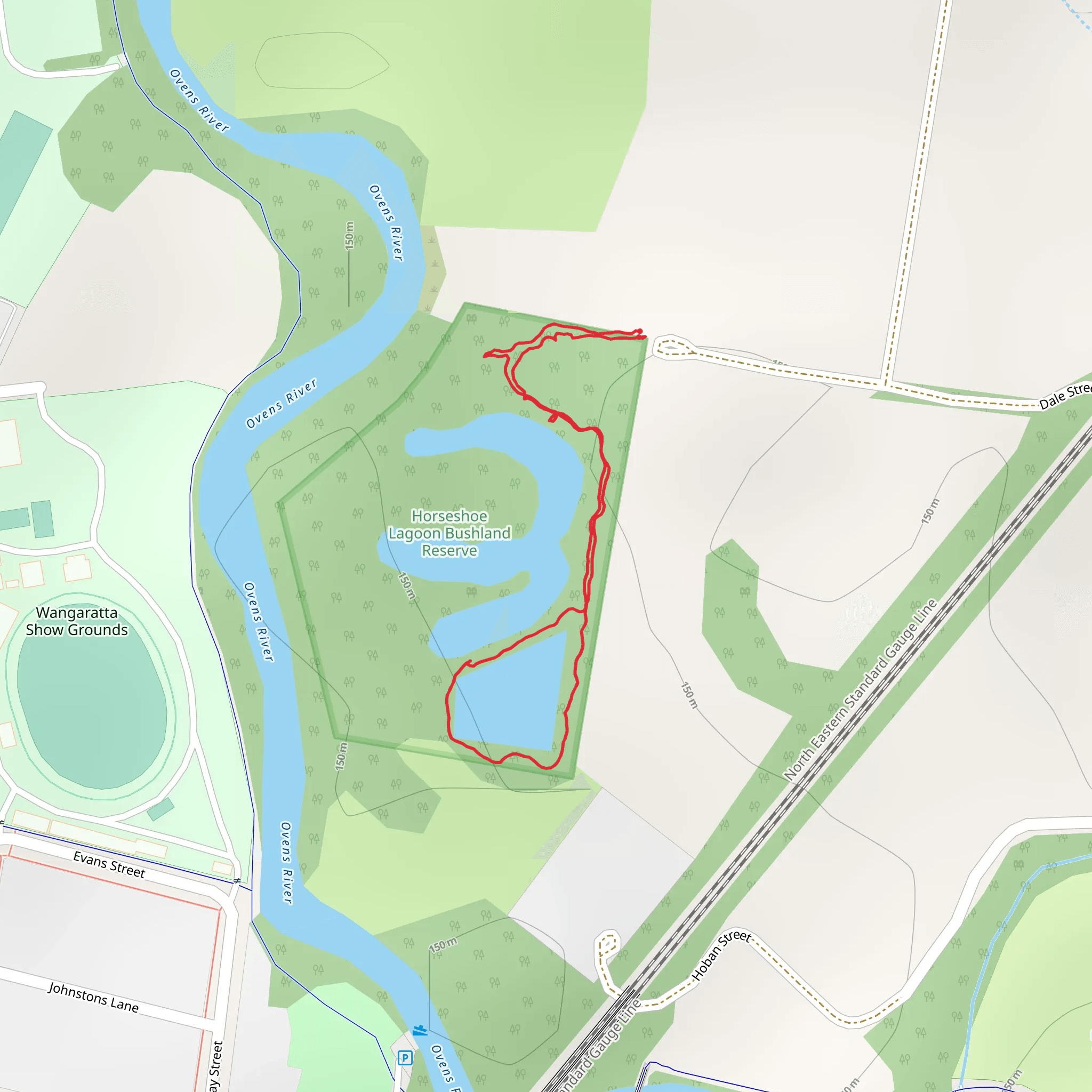Horseshoe Lagoon Trail mobile static map