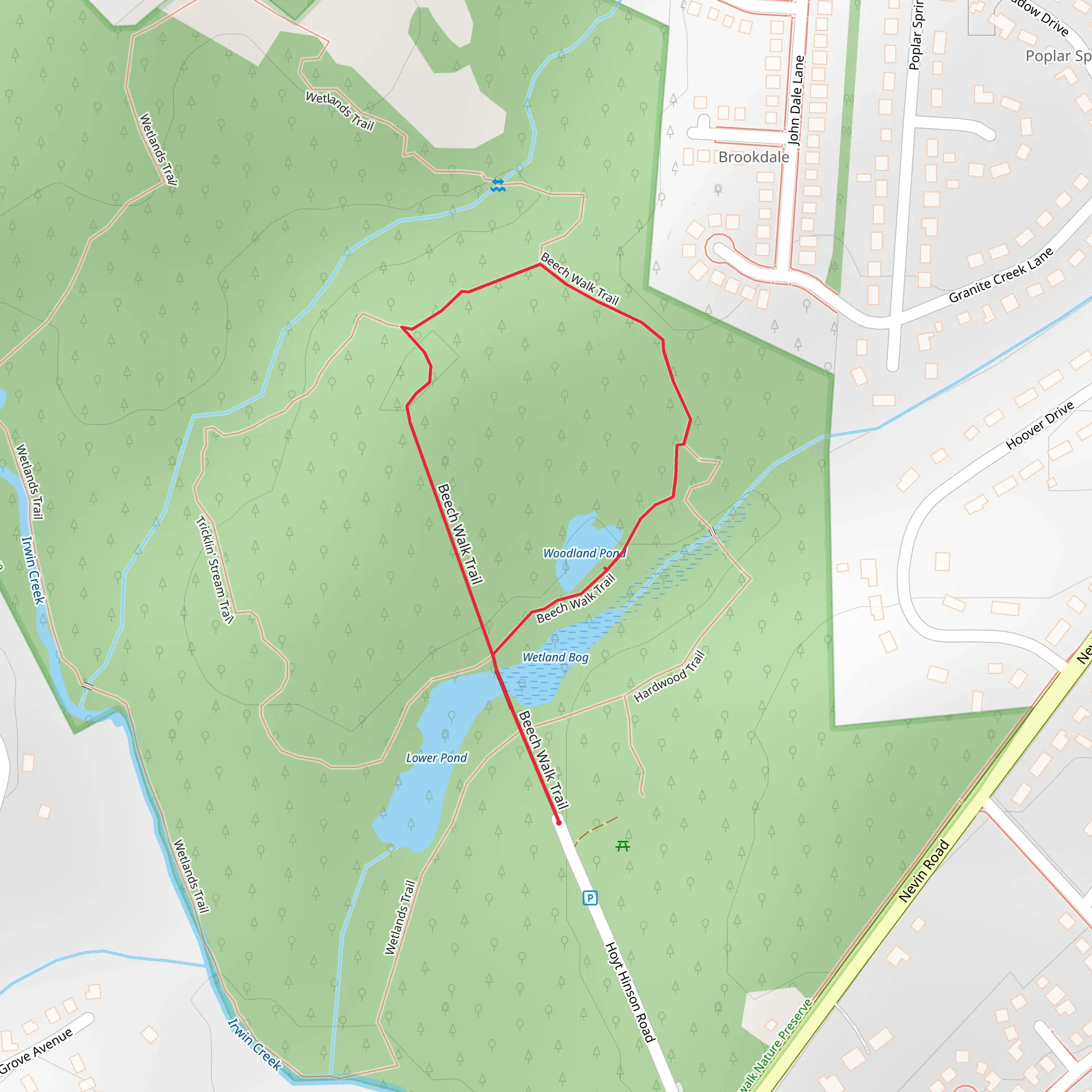 Beech Walk Loop Trail mobile static map