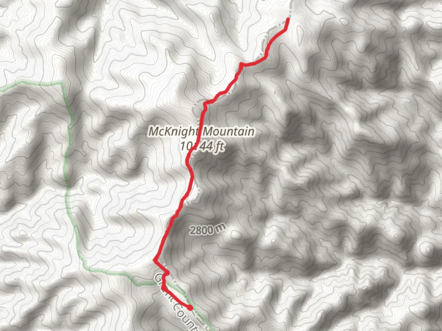 An image depicting the trail McKnight Mountain - Black Range Crest Trail and its surrounding area.