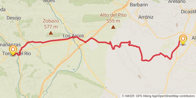 Camino Catalan stage 23 Map