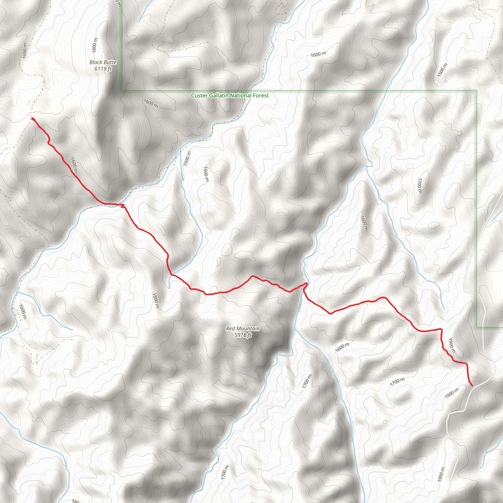 Tomato Can Trail mobile static map