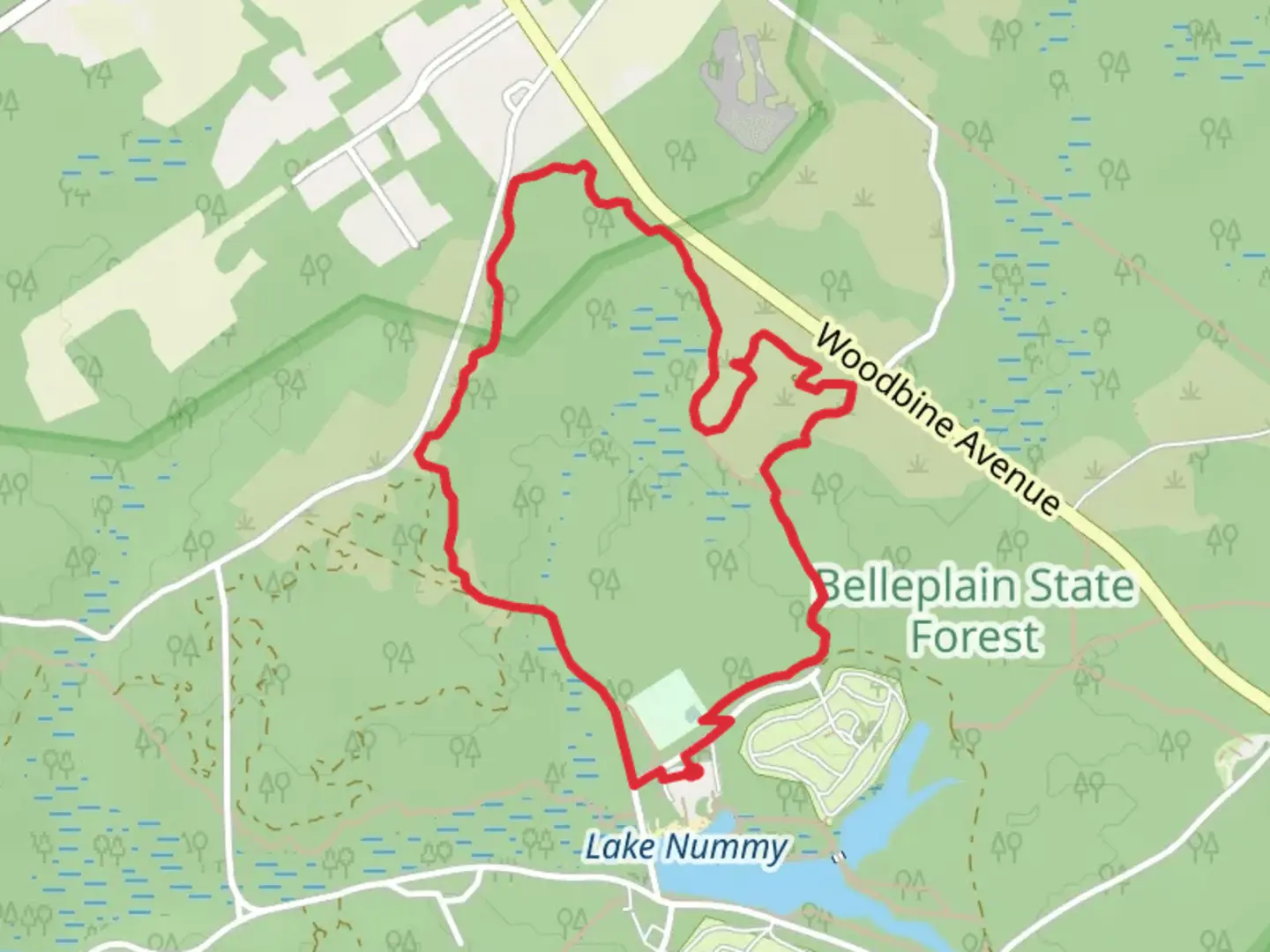 An image depicting the trail Tom Field Loop Trail and its surrounding area.