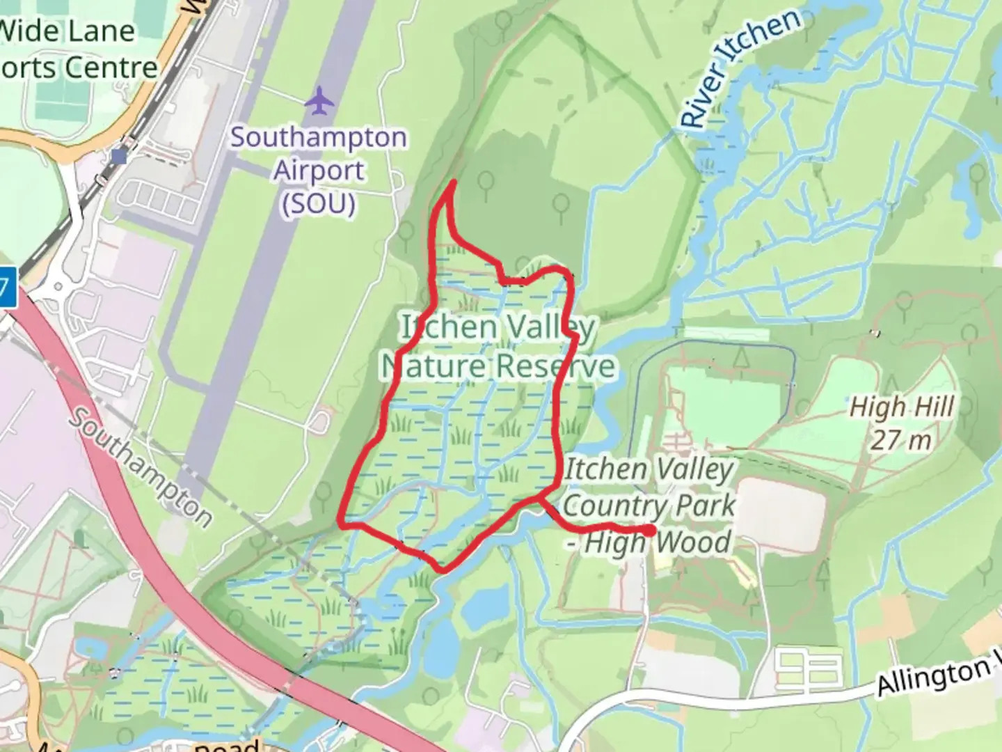 An image depicting the trail Meadow Nature Trail and its surrounding area.