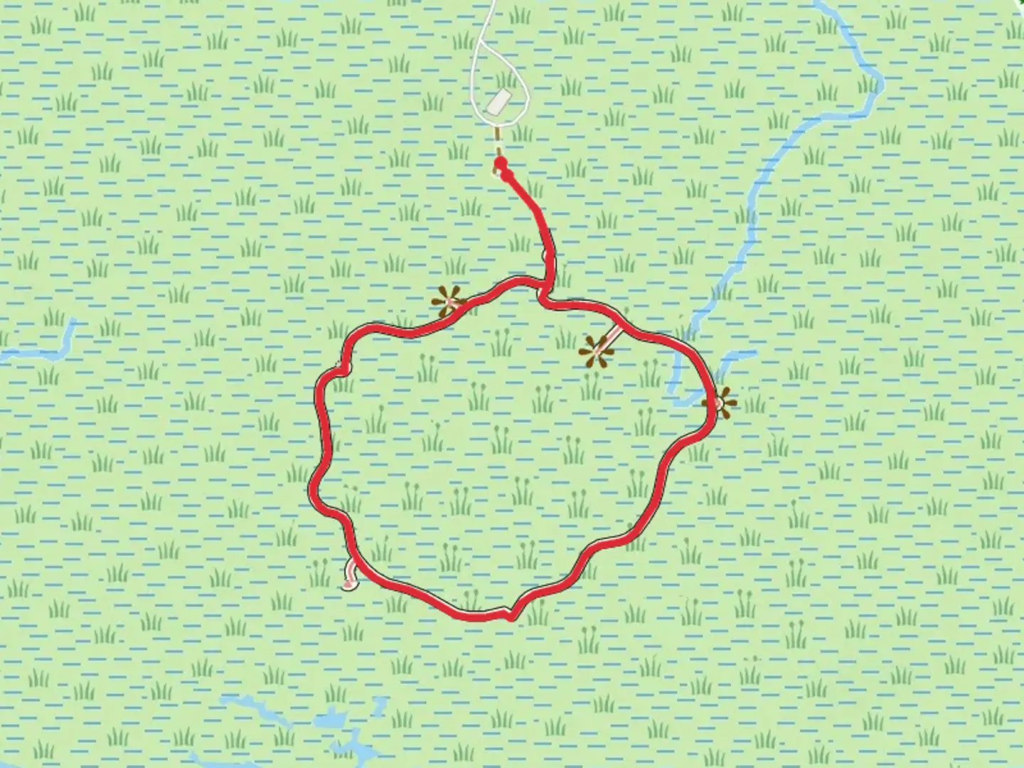 An image depicting the trail Great Salt Lake Shorelands Preserve Loop and its surrounding area.