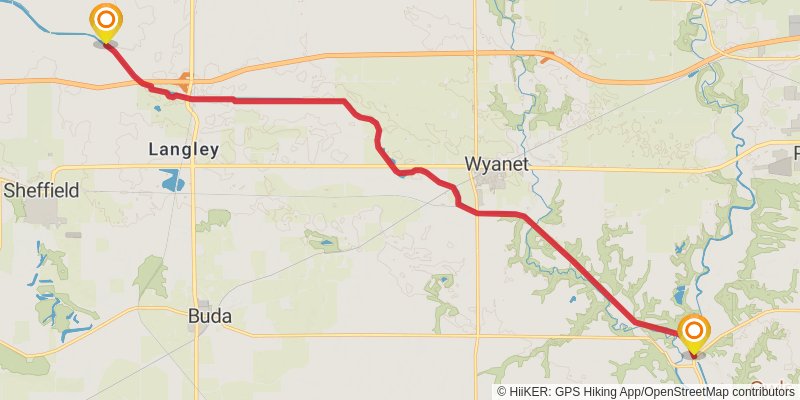 Hennepin Canal Parkway Trail stage 5 Map