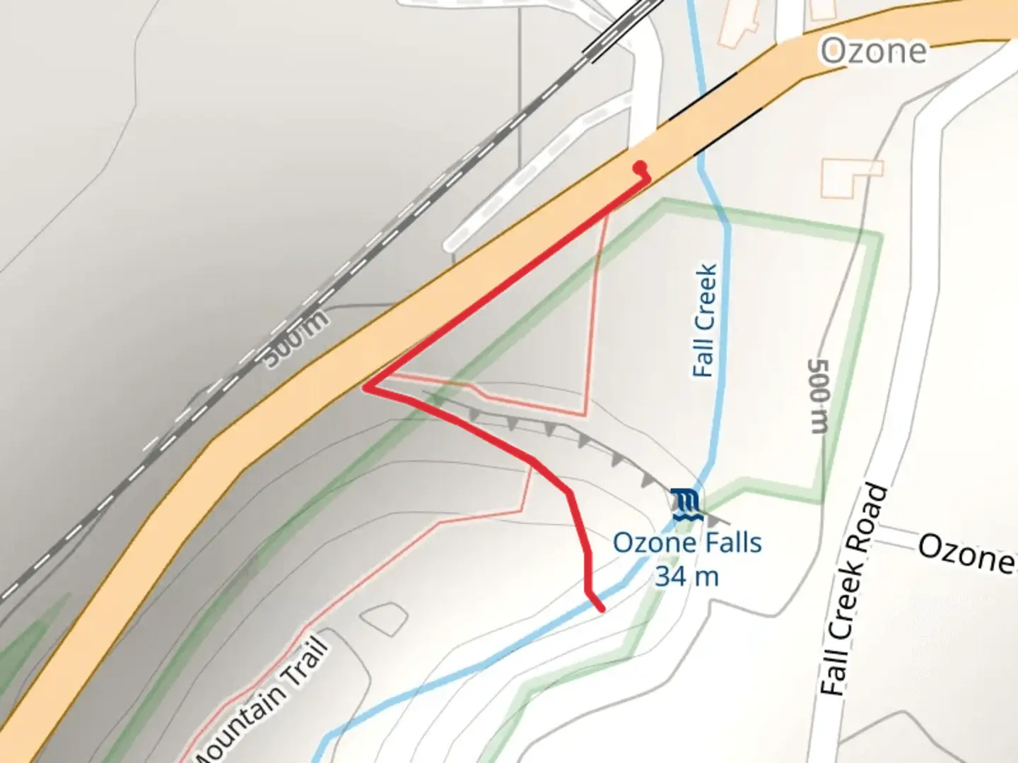 An image depicting the trail Bullard Road Short Trail and its surrounding area.