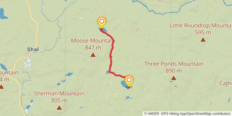 Northville - Placid Trail stage 10 Map