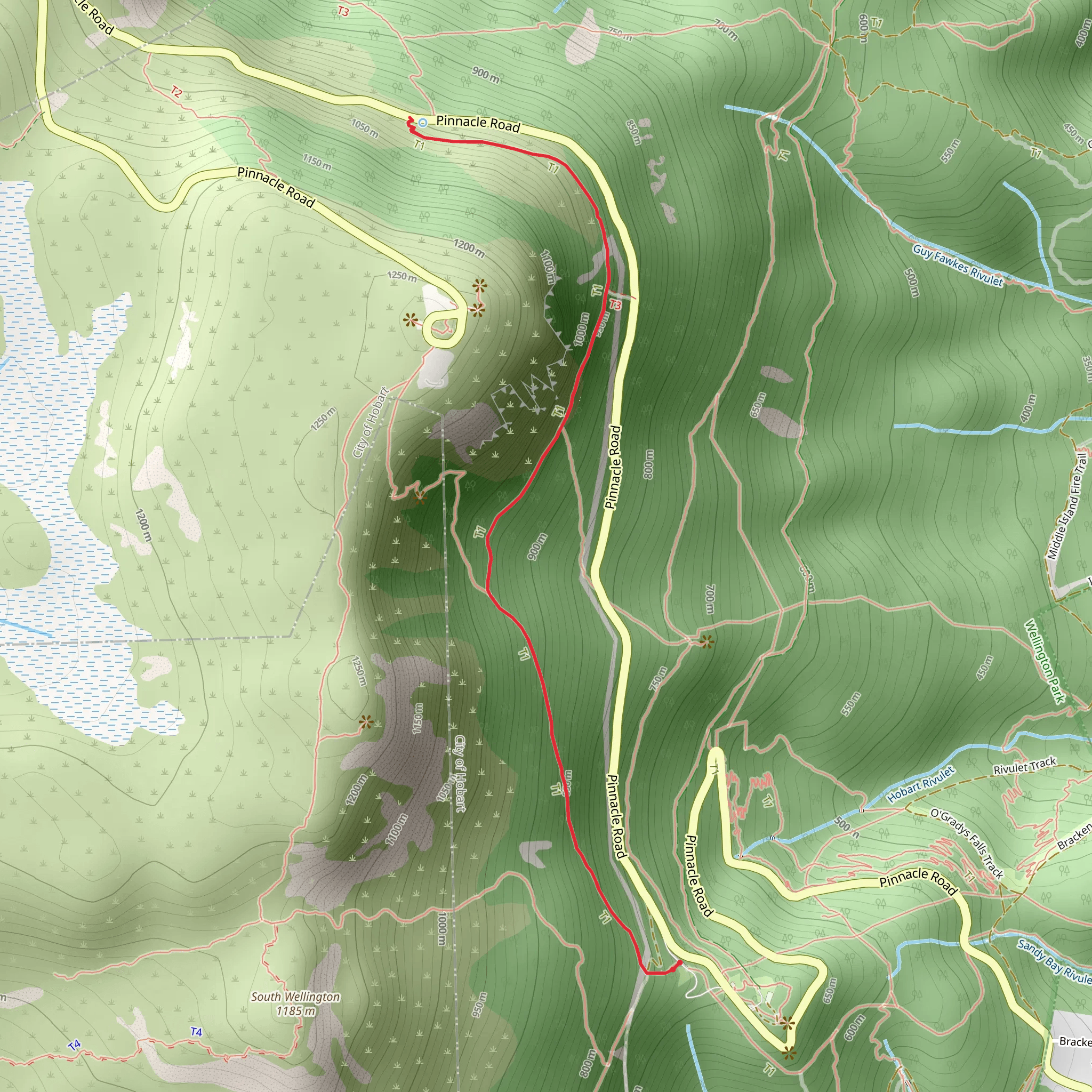 Organ Pipes Walk mobile static map