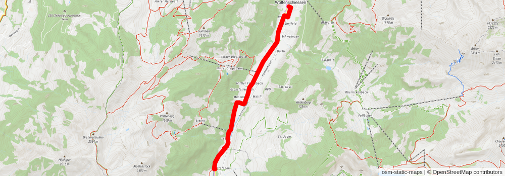 Kapellenweg Engelbergertal stage 2 Map
