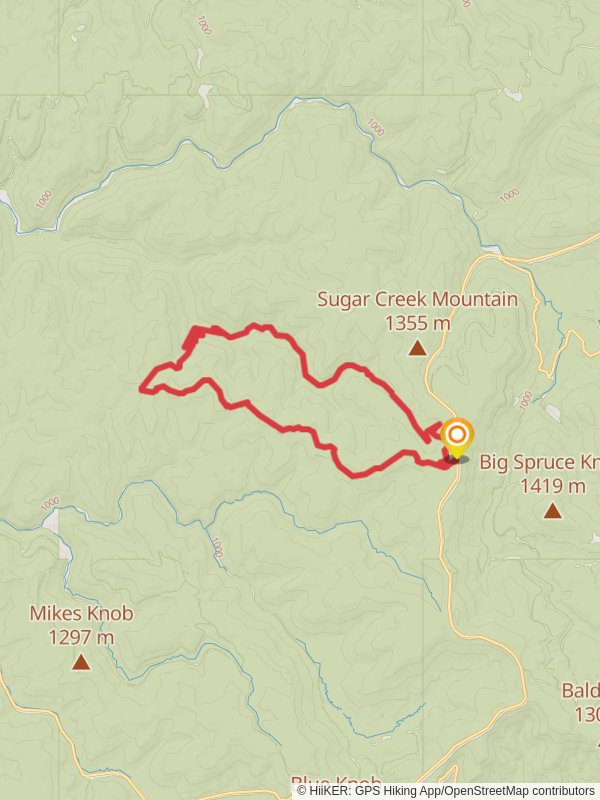 North-South Trail and North Fork Trail Loop