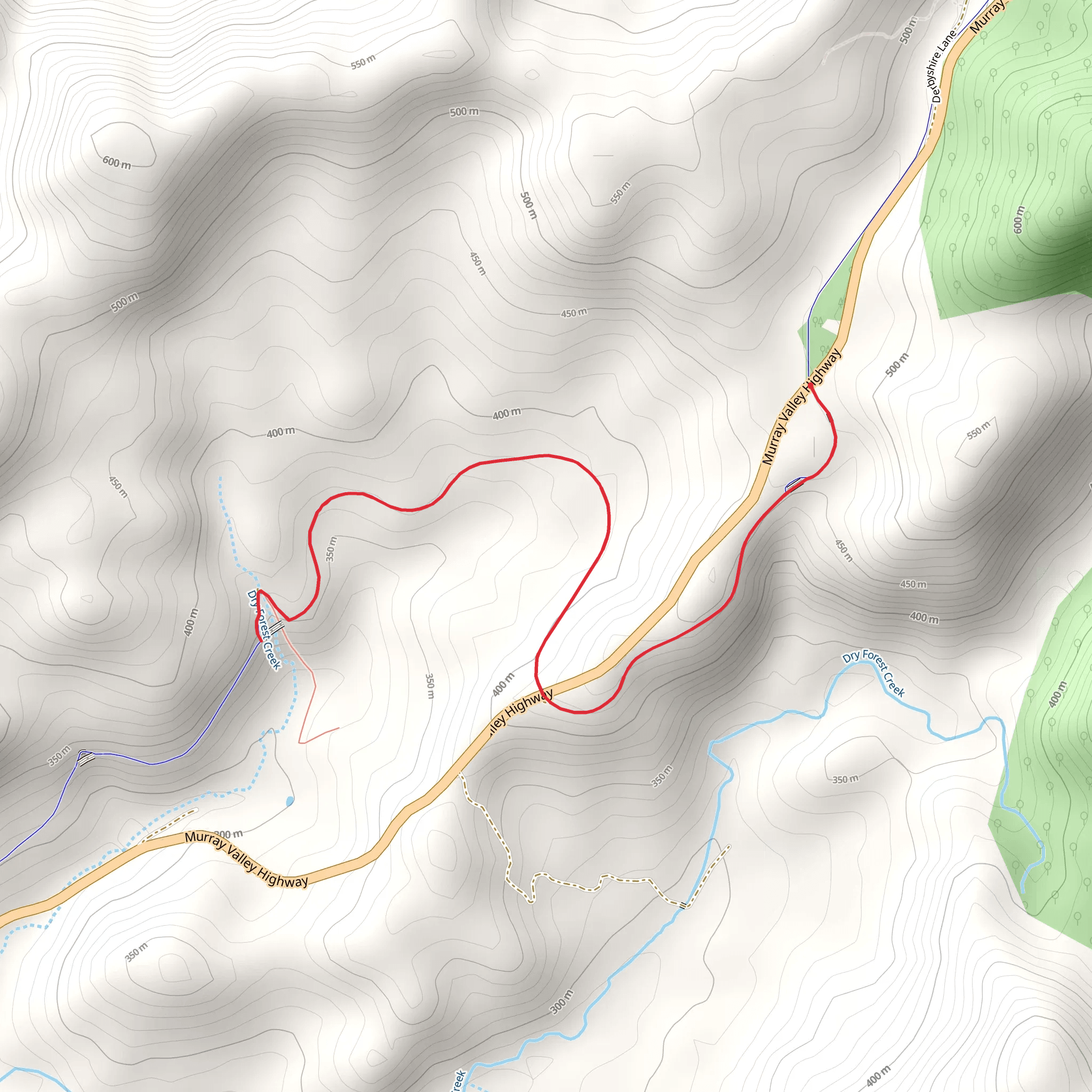 Waterfall and Darbyshire Hill Trestles Walk mobile static map