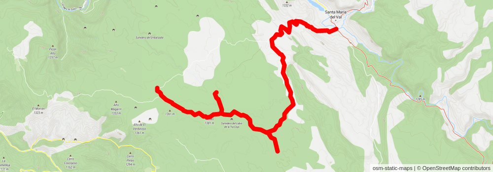 Route of the Chasms PR CU 95 stage 2 Map