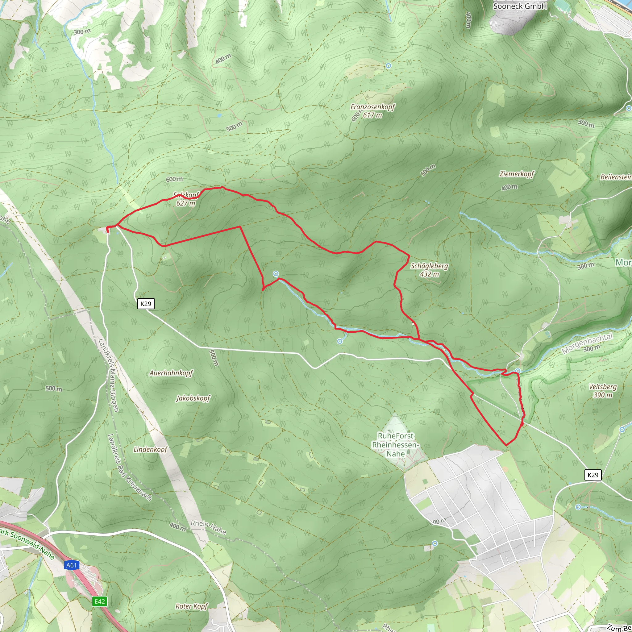 Salzkopf via Soonwaldsteig and Baumgeister Tour mobile static map