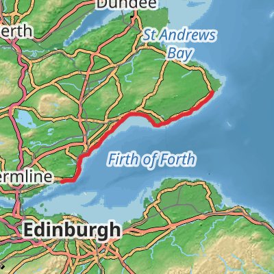 Best of Fife Coastal Path 5-Day Moderate Tour (Hillwalk Tours) mobile static map