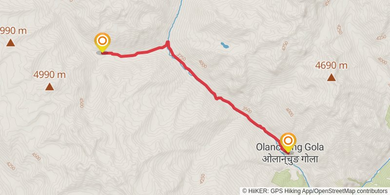 Great Himalayan Trail stage 7 Map