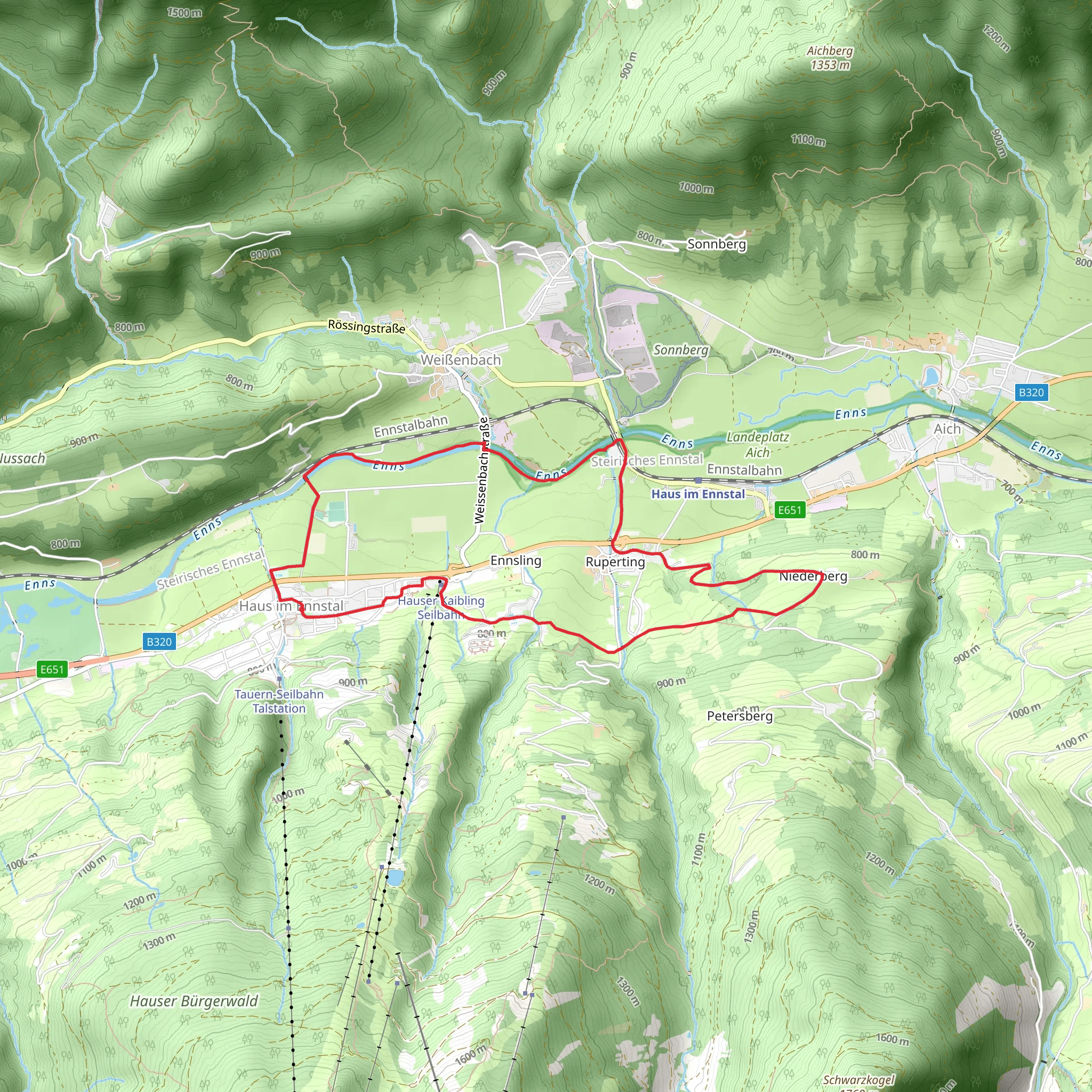 Markt Haus - Ruperting Loop Trail mobile static map