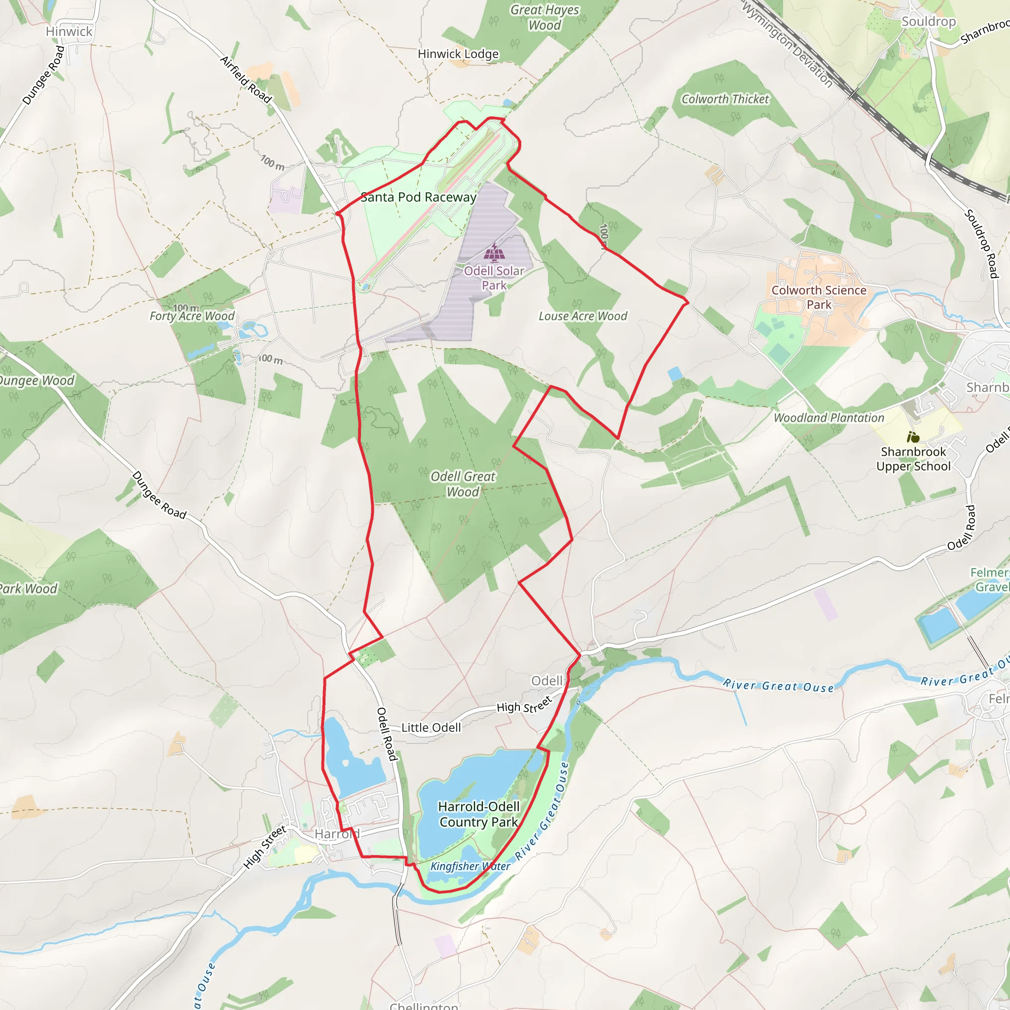 Harrold Northern Loop mobile static map