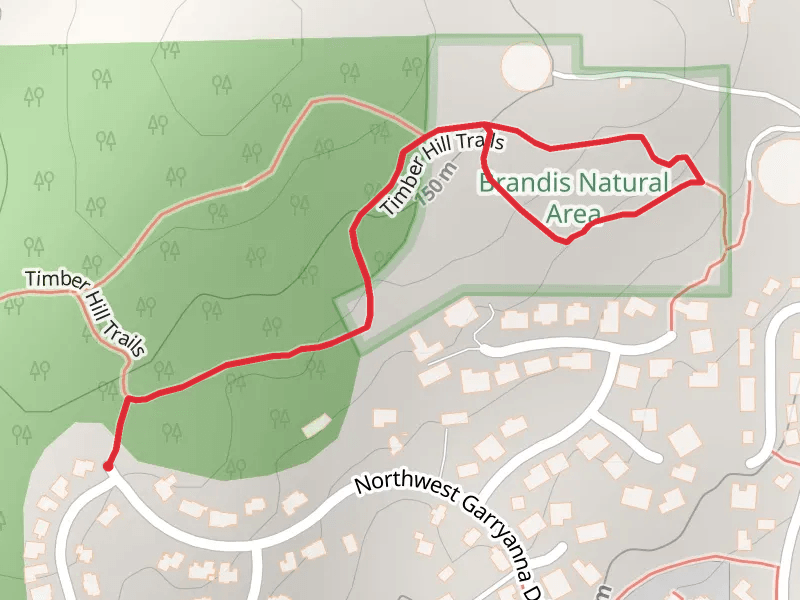 Timber Hill Trails mobile static map