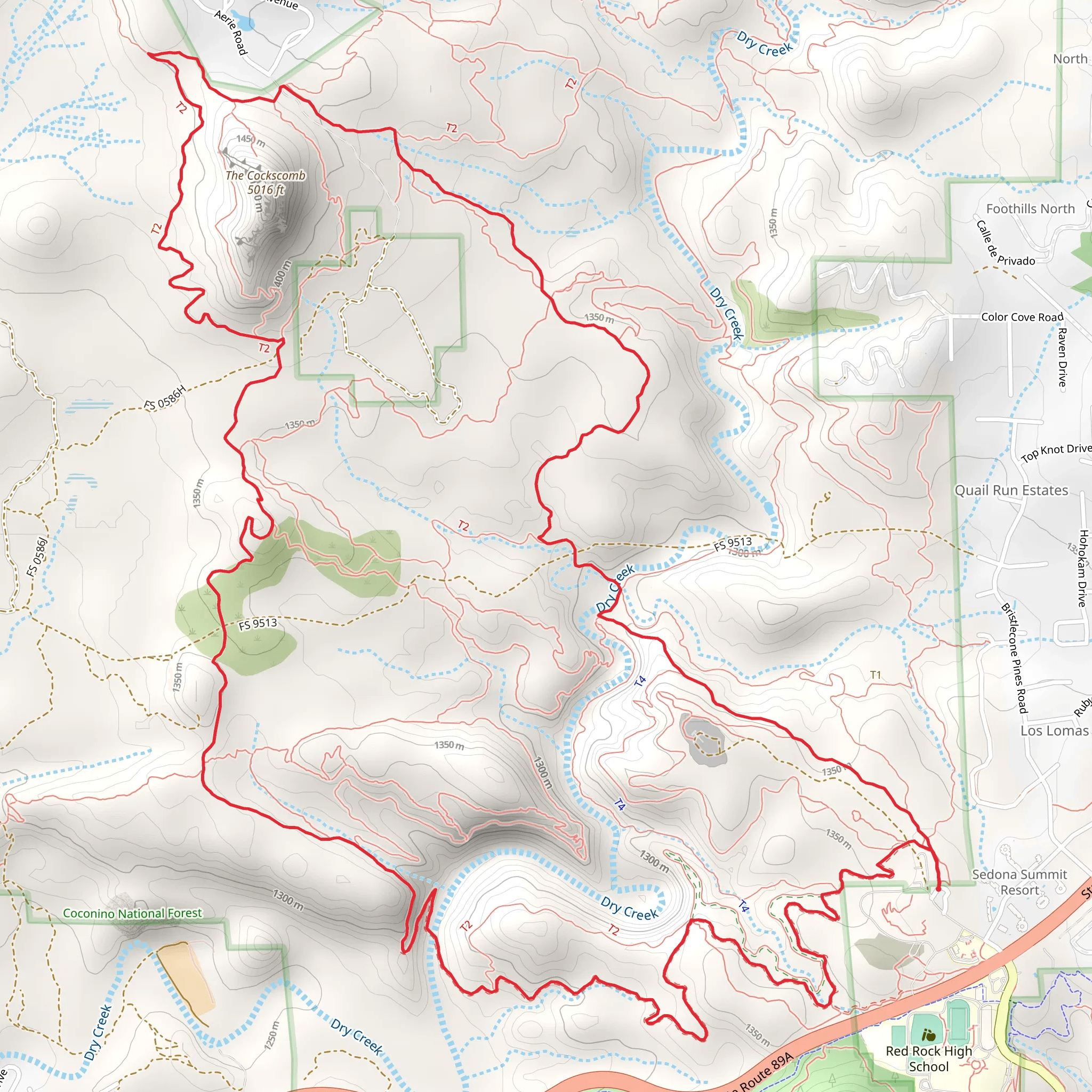 Outer Limits and Axis Trail mobile static map