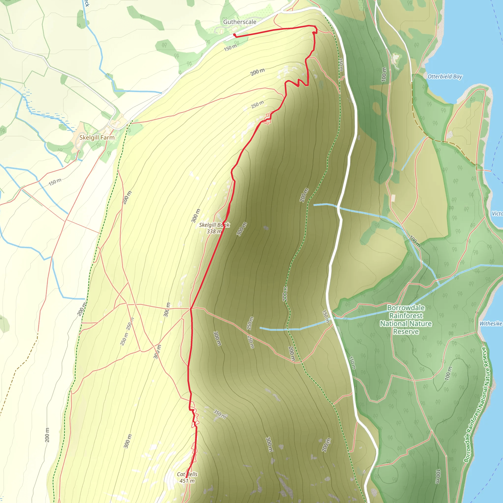 Cat Bells mobile static map
