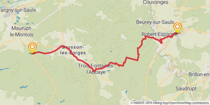 GR 14 stage 19 Map