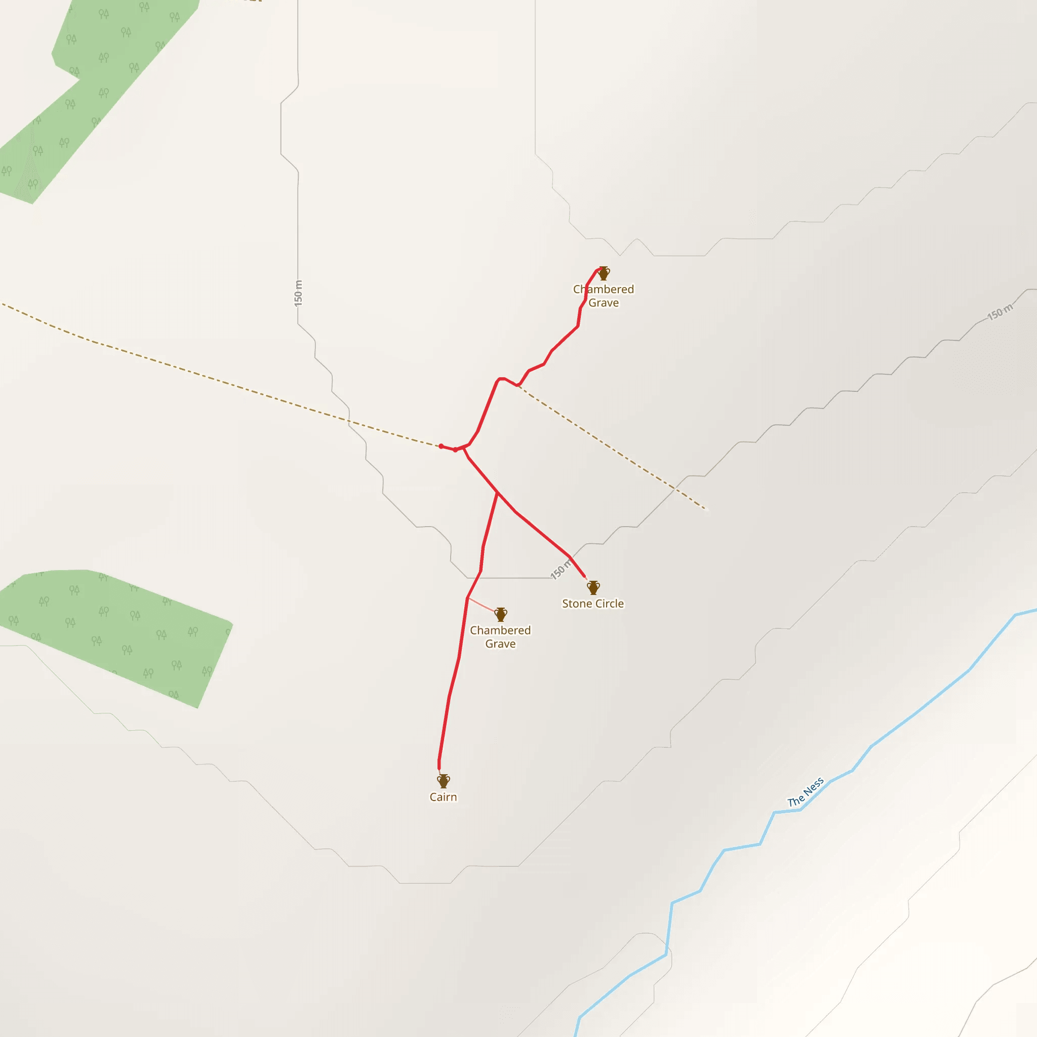 Ballygroll Prehistoric Complex mobile static map
