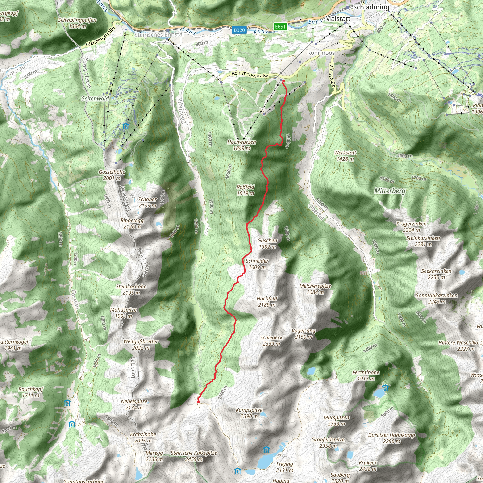 Laubschachen Trail mobile static map