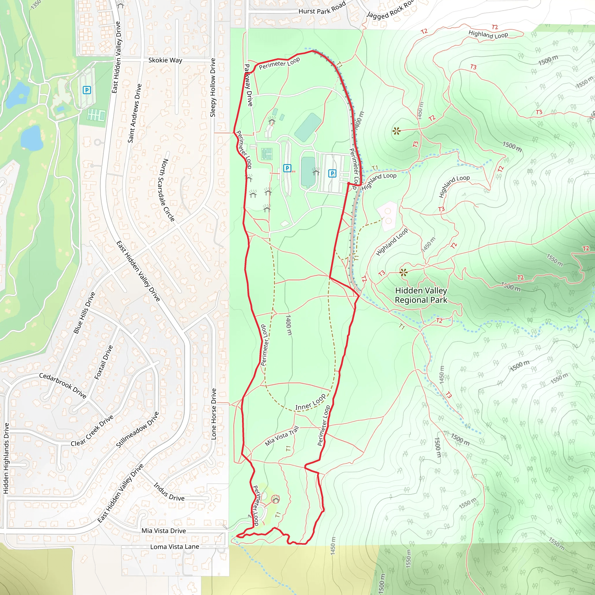Perimeter Loop mobile static map