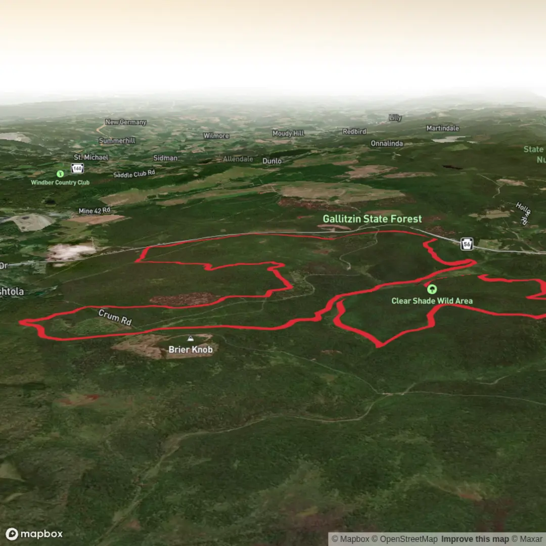 An image depicting the trail John P. Saylor Trail and its surrounding area.