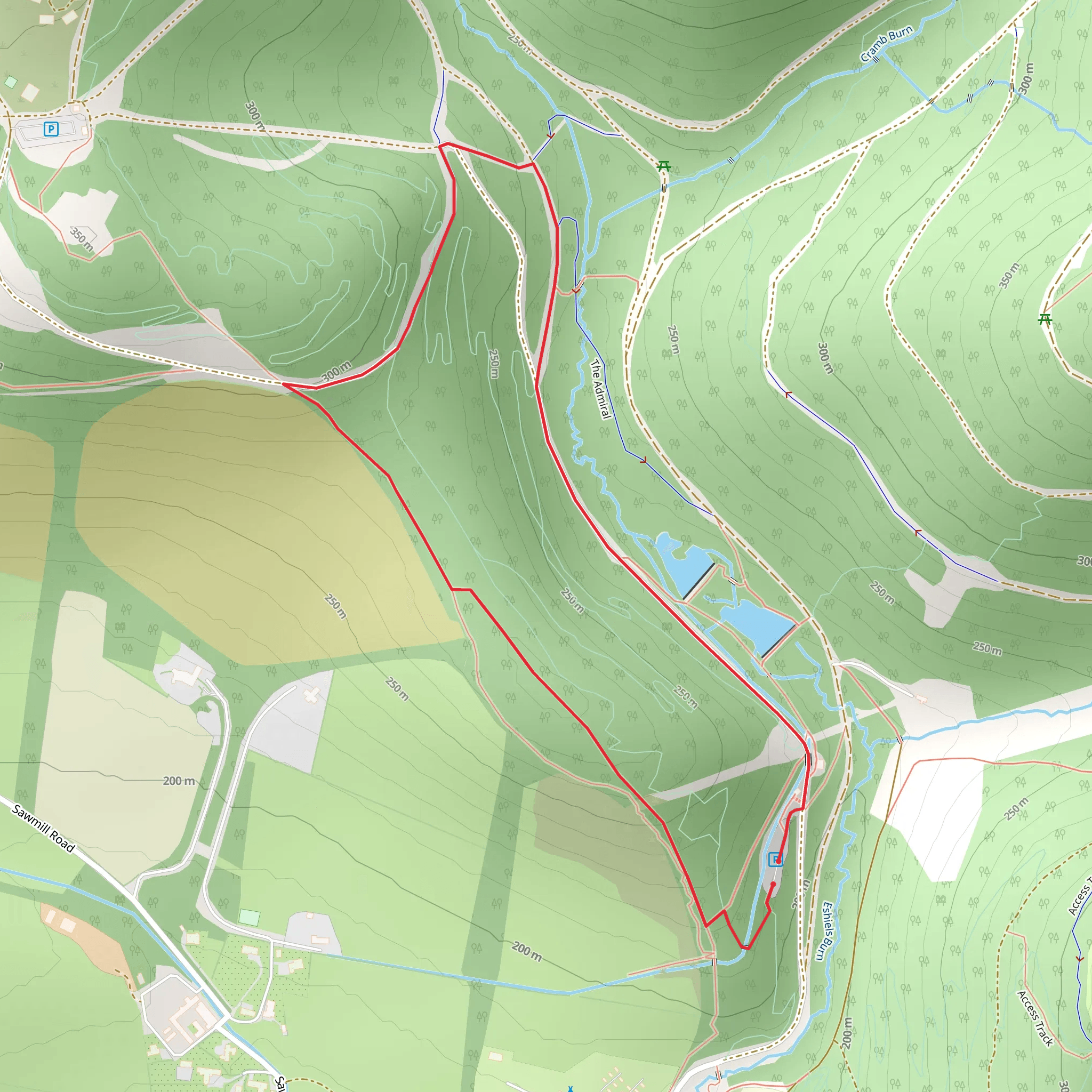 Buzzard’s Nest Loop Trail mobile static map