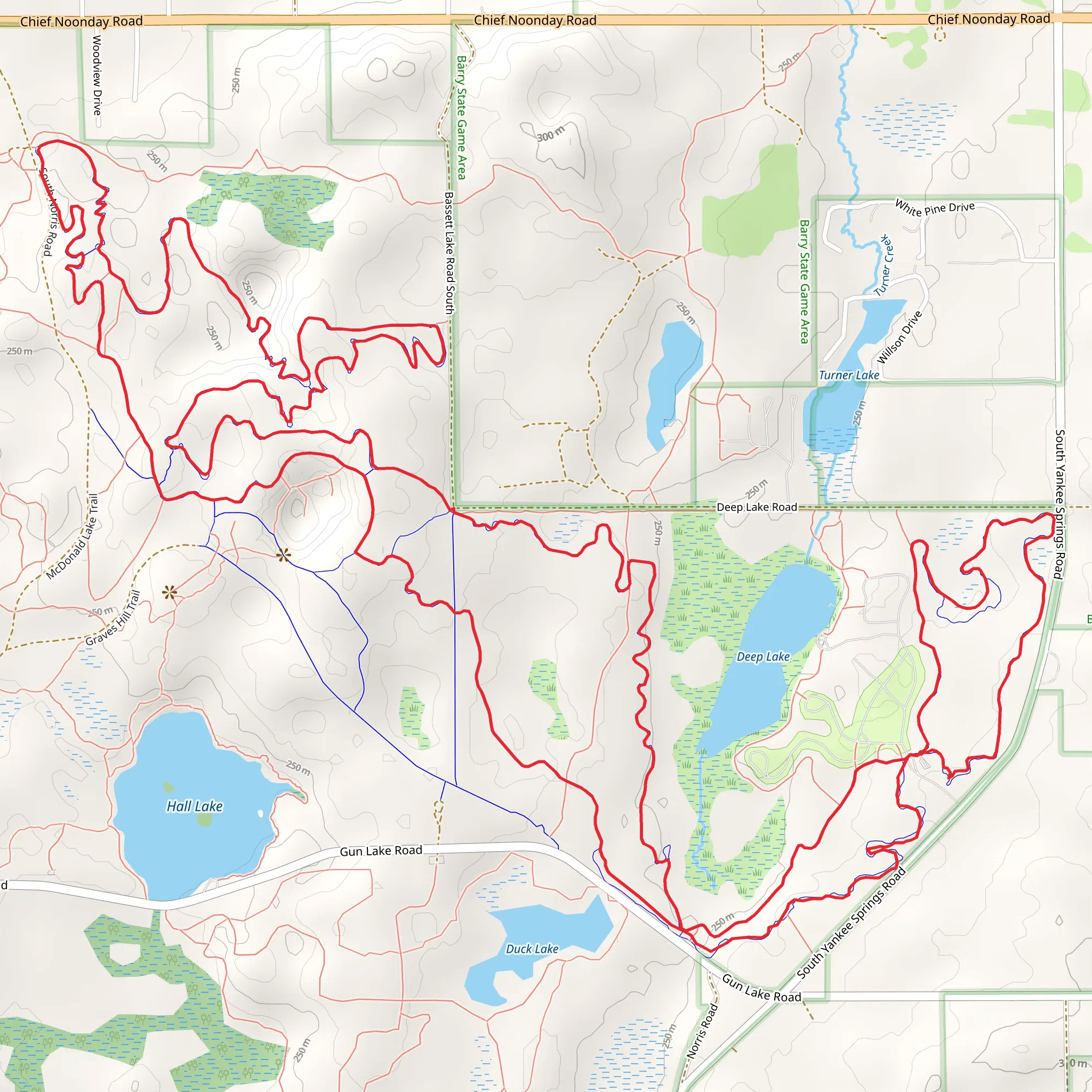 Deep Lake Loop Trail mobile static map