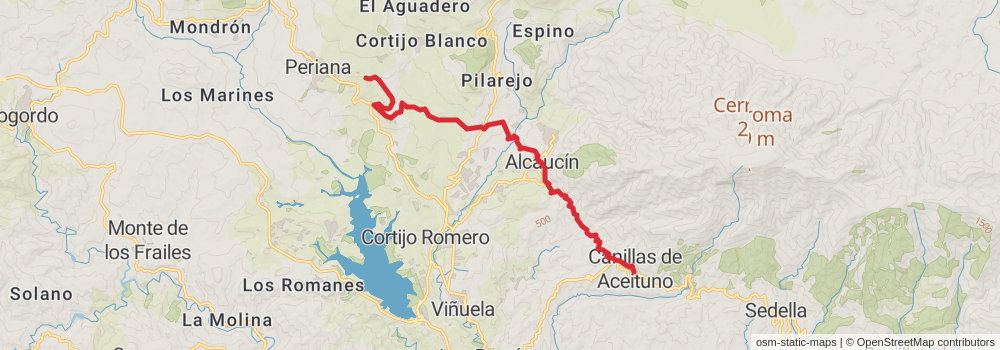 GR 249 Gran Senda de Málaga stage 10 Map