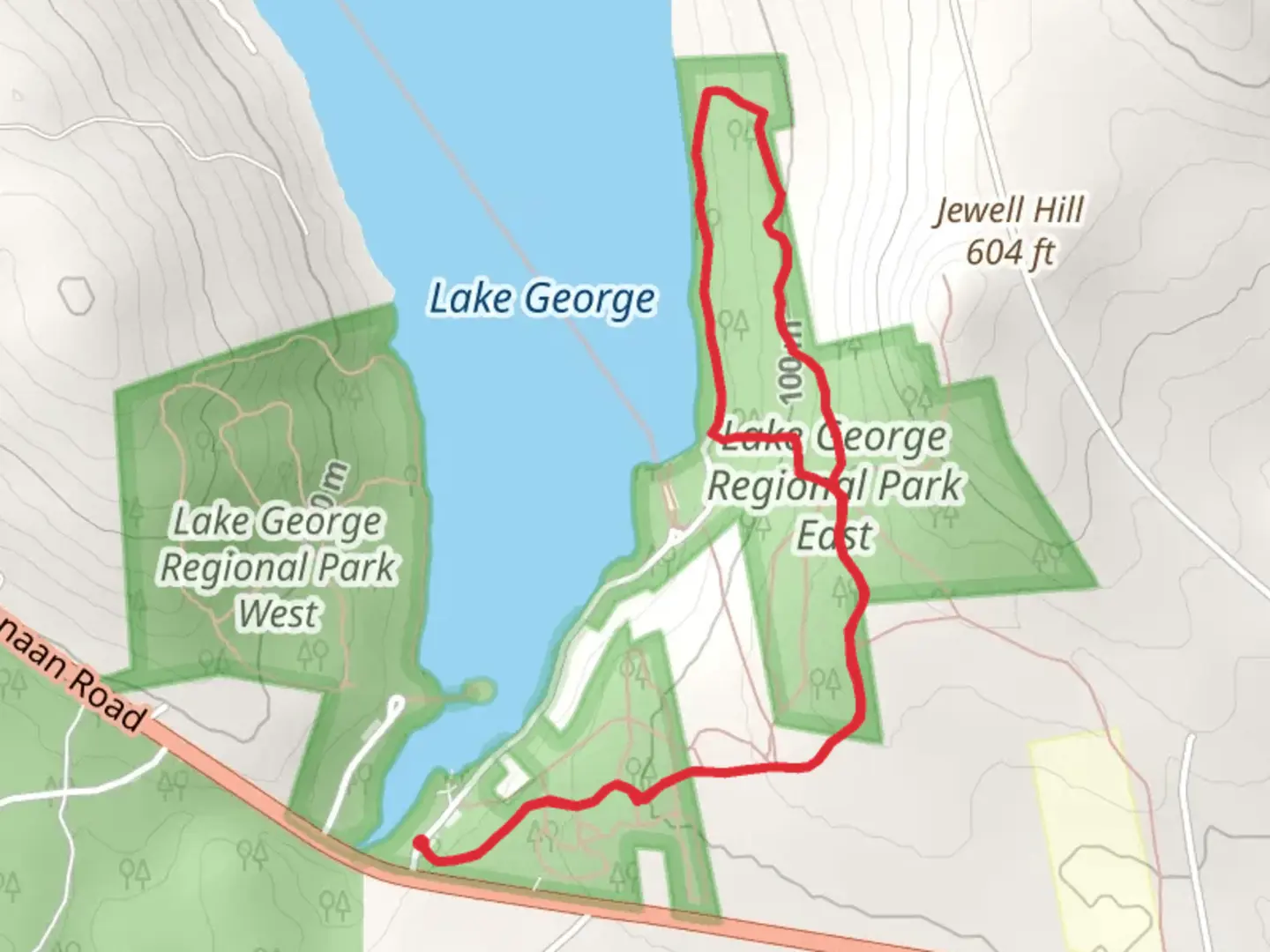 An image depicting the trail Townsend Family Trail Loop and its surrounding area.
