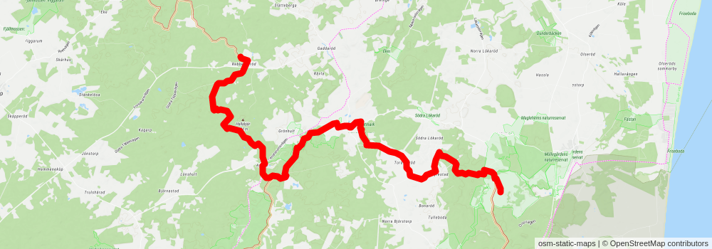 Skåneleden 3 stage 8 Map